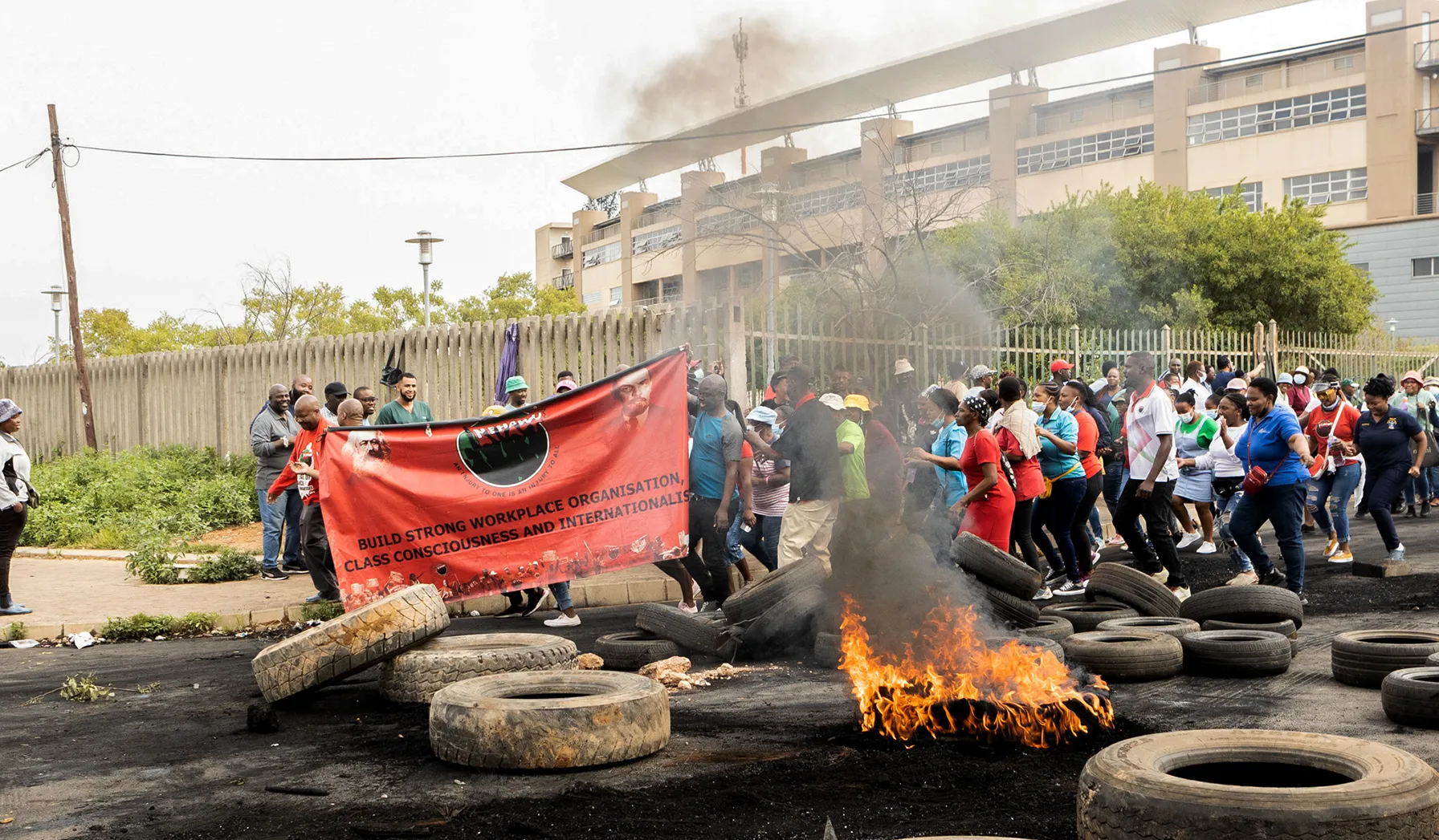 Grève des infirmières à l’hôpital de Gqeberha, en Afrique du Sud